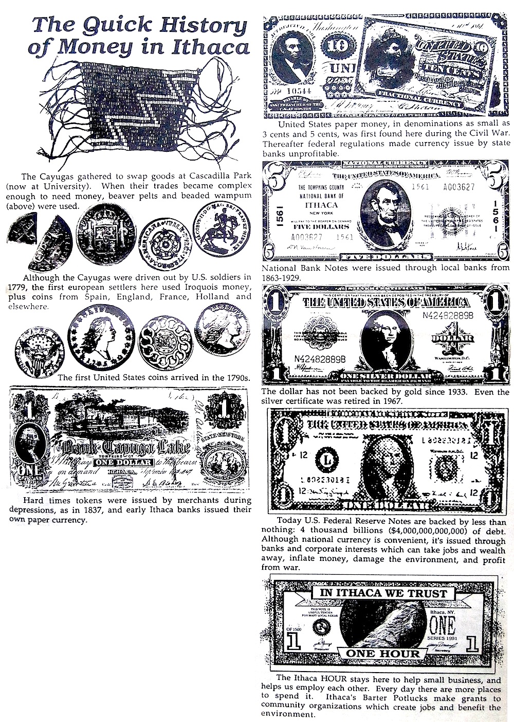 Quick History of Money in Ithaca