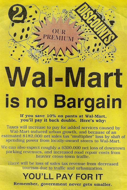 wal-mart no bargain